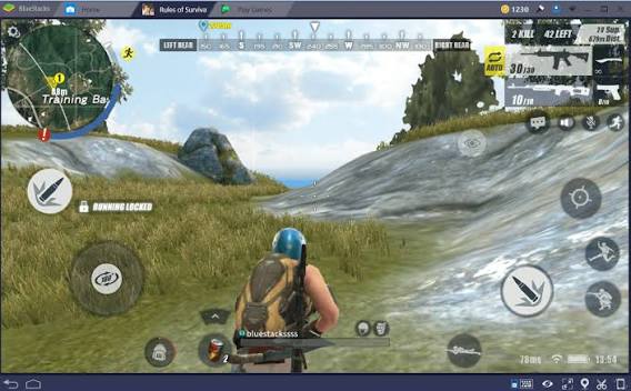 Rules of Survival team battle and squad gameplay screen
